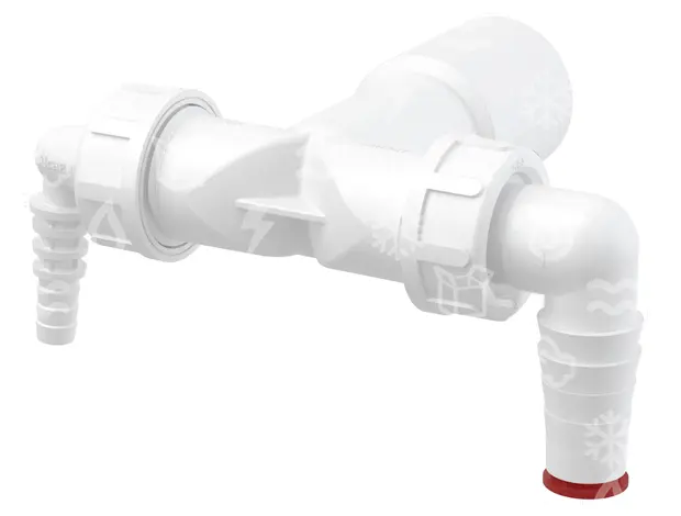 připojení na hadici dvojité se zpětnými klapkami, 40 mm, 8-16/17-23 mm